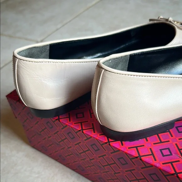 Tory Burch Rose Pink Cap-Toe Ballet Flats - Picture 3 of 6